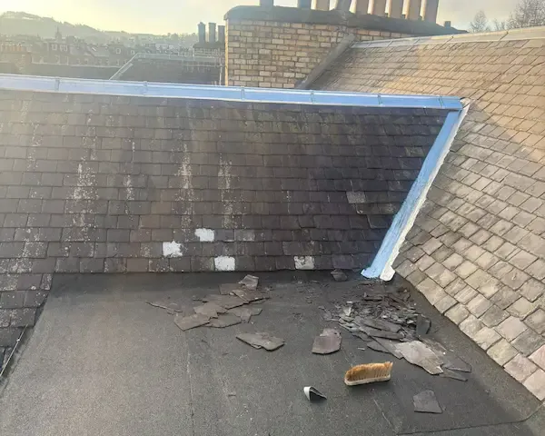 Roof tile repairs carried out by First Choice Roof Repairs in Edinburgh